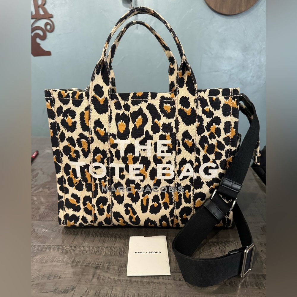Mark Jacobs The Tote leopard print traveler bag